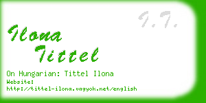 ilona tittel business card